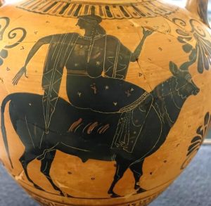 Europe sur le dos de Zeus transformé en taureau