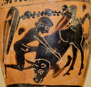 Heracles and the Cretan bull - Louvre Museum