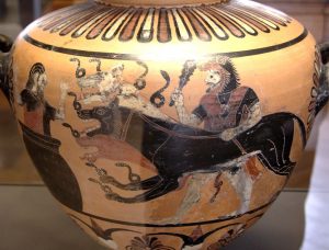 la capture de Cerbère - Musée du Louvre