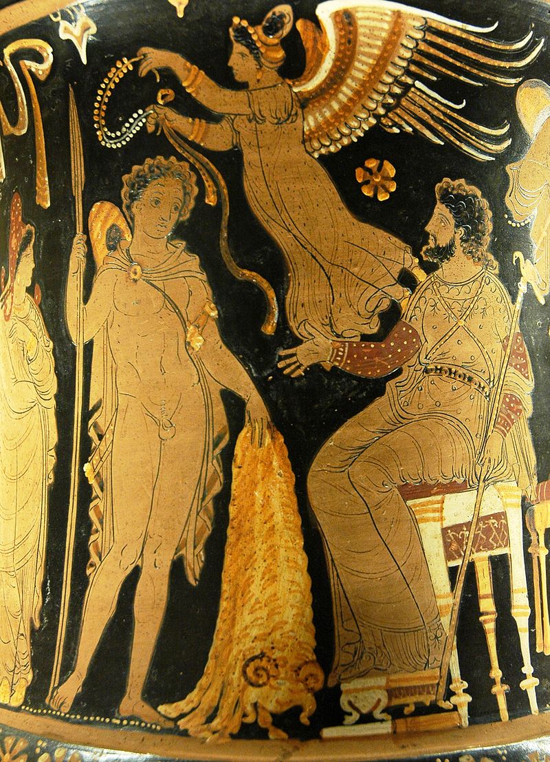 Jason and Pelias - Louvre Museum Jason bringing back to Pelias the Golden Fleece
