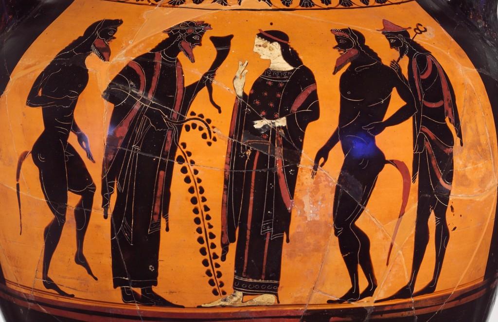 12.198.4 Dionysus and Ariadne with satyrs and Hermes