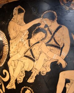 Clytemnestre trying to wake up the Erinyes - Louvre Museum