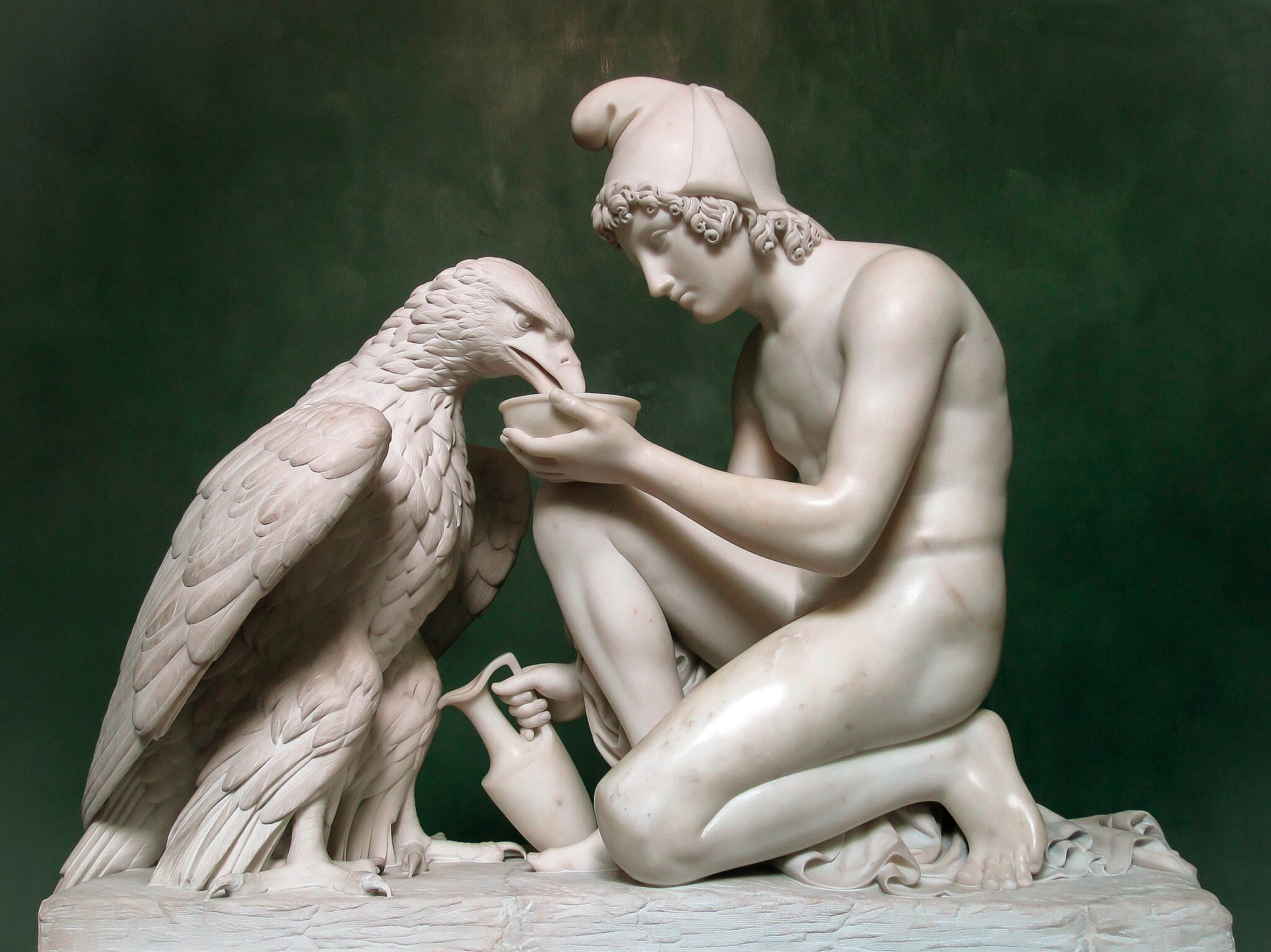 Bertel Thorvaldsen, Ganymede Waters Zeus as an Eagle, 1817. Thorvaldsen Museum, Copenhagen.