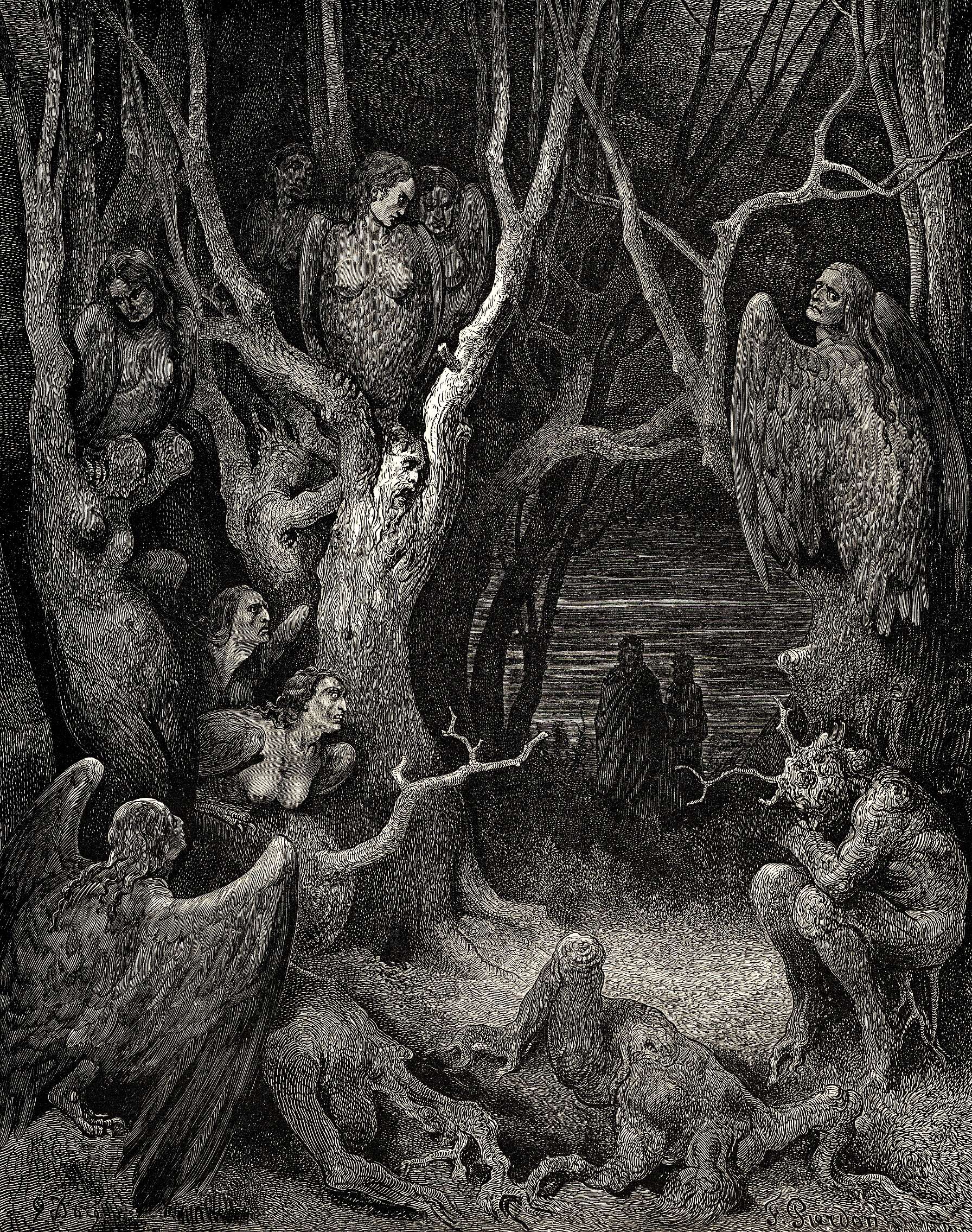 The Harpies, Gustave Doré