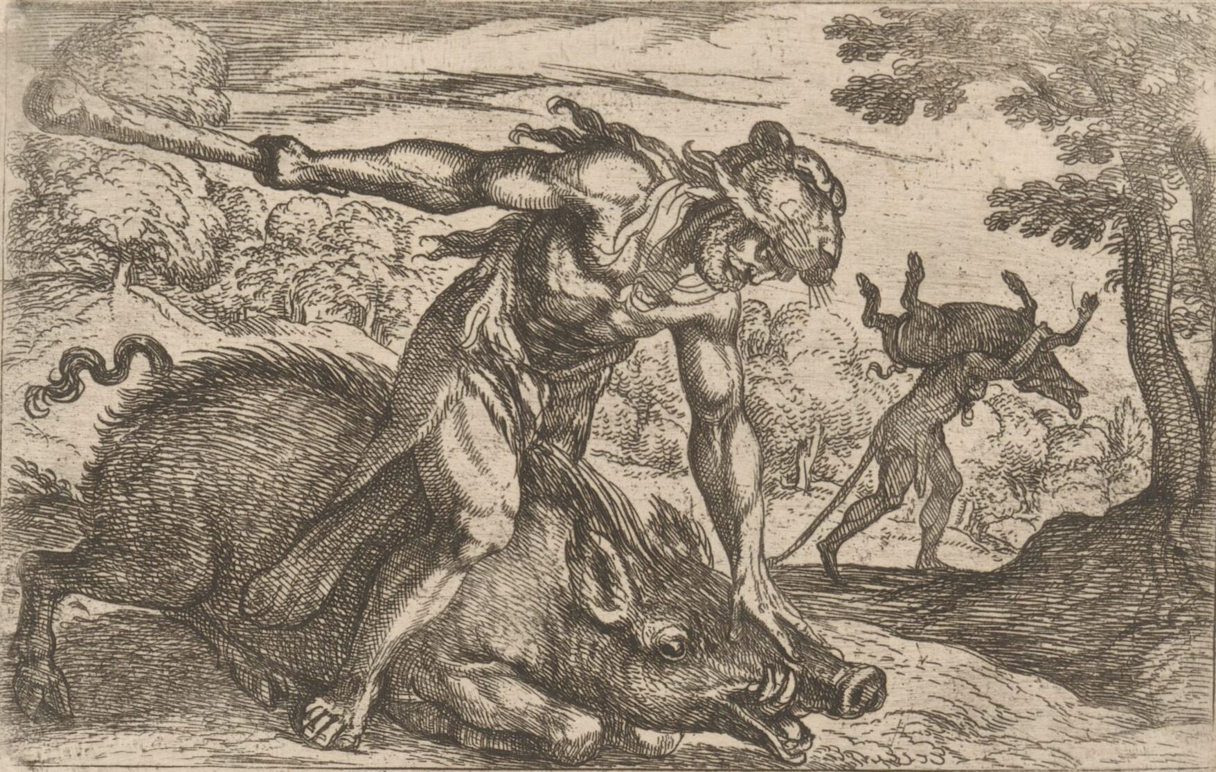 Erymanthian Boar is Captured by Hercules, 1608, Rijksmuseum, Amsterdam
