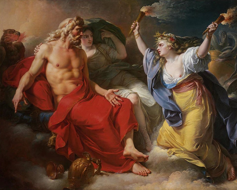 Ceres Begging for Jupiter's Thunderbolt after the Kidnapping of Her Daughter Proserpine. Antoine-François Callet (1777)