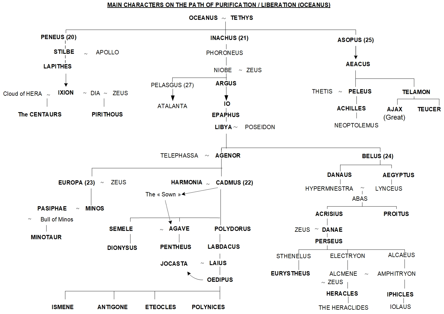 OCEANUS FAMILY TREE - SYNTHESIS