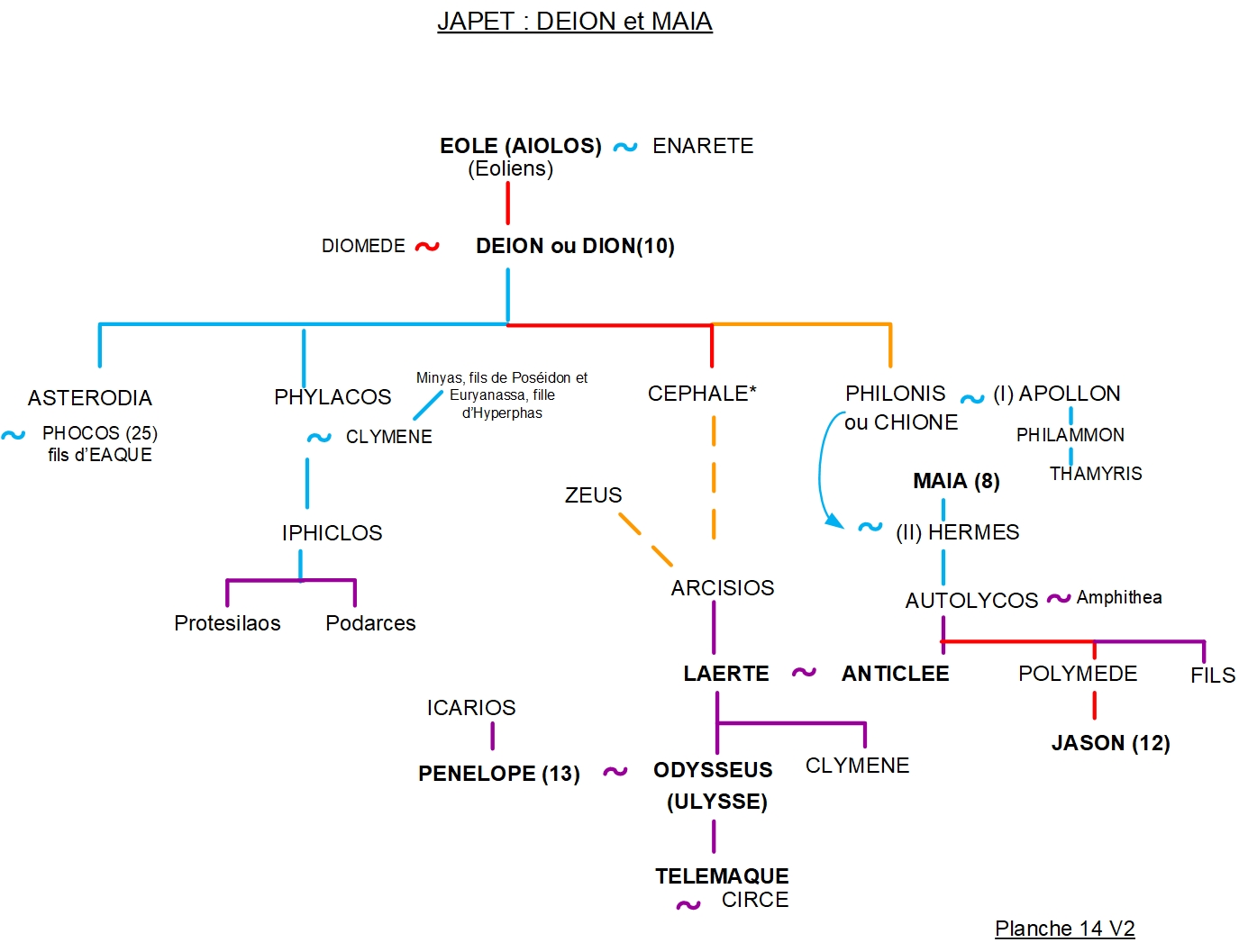 ARBRE GÉNÉALOGIQUE 14 – DÉION